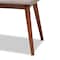 Baxton Studio Flora Light Grey Upholstered Oak Finished Wood Dining Bench 157-9350 - alternate 5
